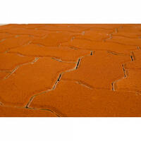  Тротуарная плитка Braer Волна 70 мм Красный: внешний вид